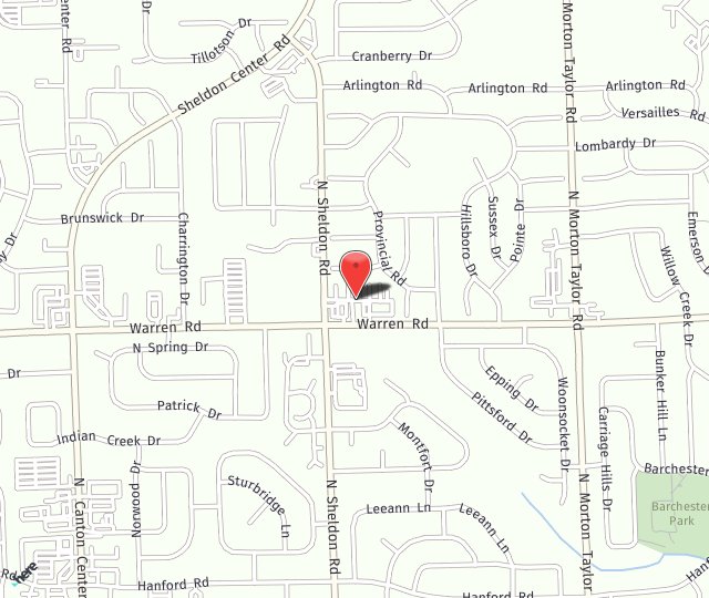 Location Map: 7272 Sheldon Rd. Canton, MI 48187